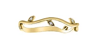 10K Yellow Gold 0.02cttw Diamond Vine Band