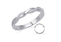 14K White Gold 0.15cttw Diamond Ring - size 6.5