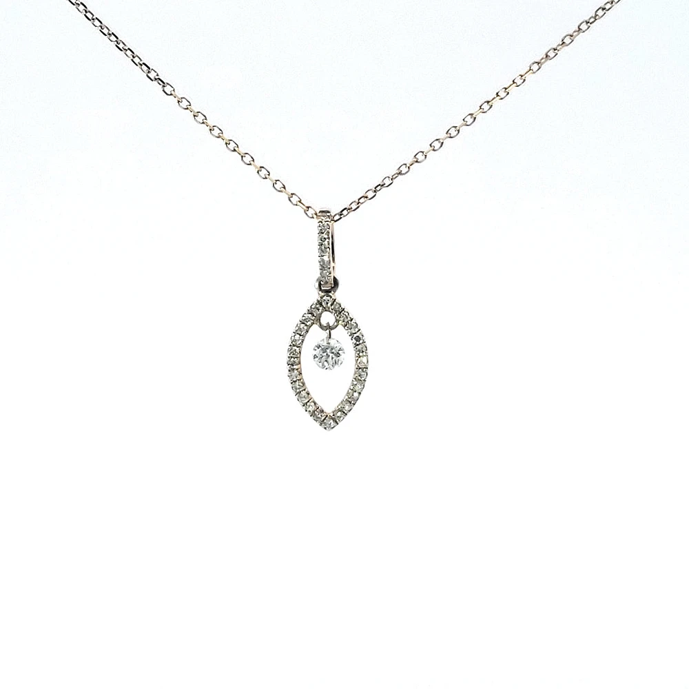 14K Gold Diamond Pendant
