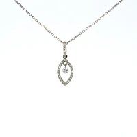 14K Gold Diamond Pendant