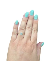 14K Yellow Gold 1.01cttw Round Brilliant Cut Canadian Diamond Engagement Ring - / White