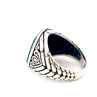 Argent Silver and Malachite Ring