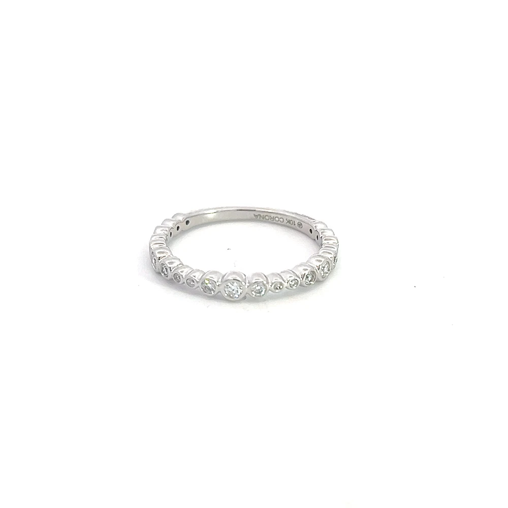 10K White Gold 0.255cttw Diamond Ring