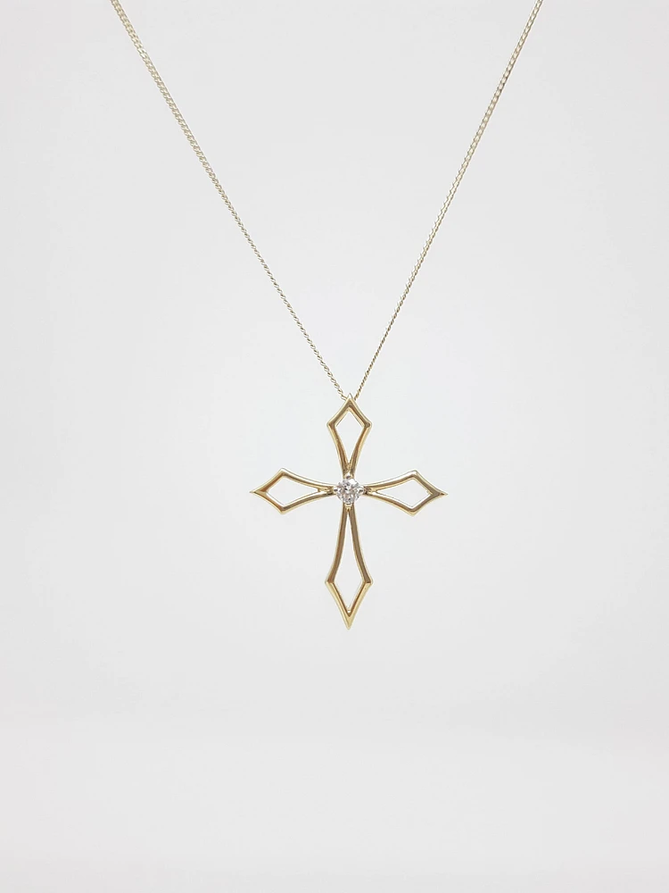 Diamond Cross Pendant