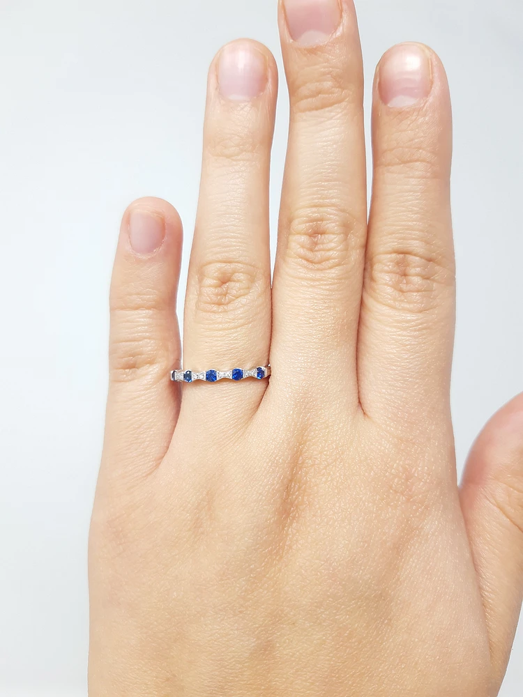Sapphire and Diamond Ring