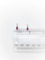 RUBY AND DIAMOND EARRINGS