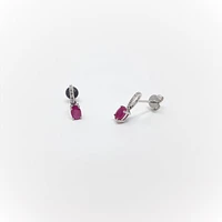 RUBY AND DIAMOND EARRINGS