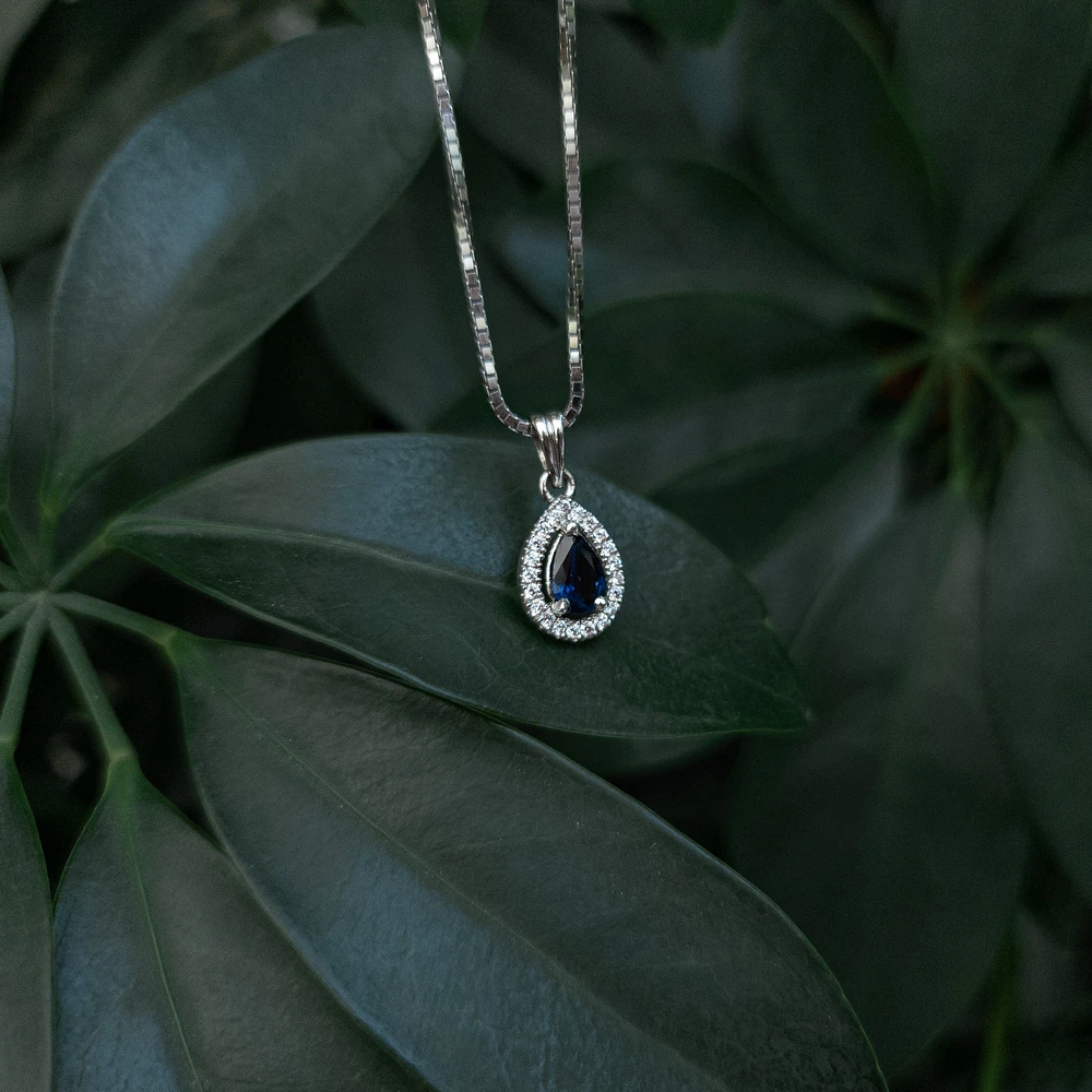 Sapphire and Diamond Pendant