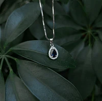 Sapphire and Diamond Pendant