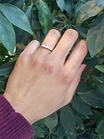 14K White Gold 0.33cttw Diamond Ring, size 6.5