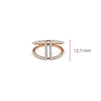 10K Rose Gold 0.40cttw Diamond Ring - /
