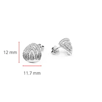 14K White Gold 0.37cttw Diamond Earrings
