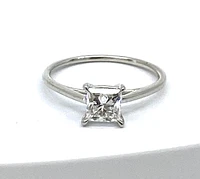 14K White gold 1.01Cttw Lab Grown Princess Cut Diamond Engagement / Anniversary Ring  - 7