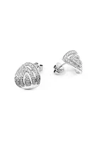 14K White Gold 0.37cttw Diamond Earrings
