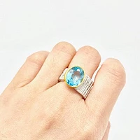 Juvite Ring with Blue Topaz