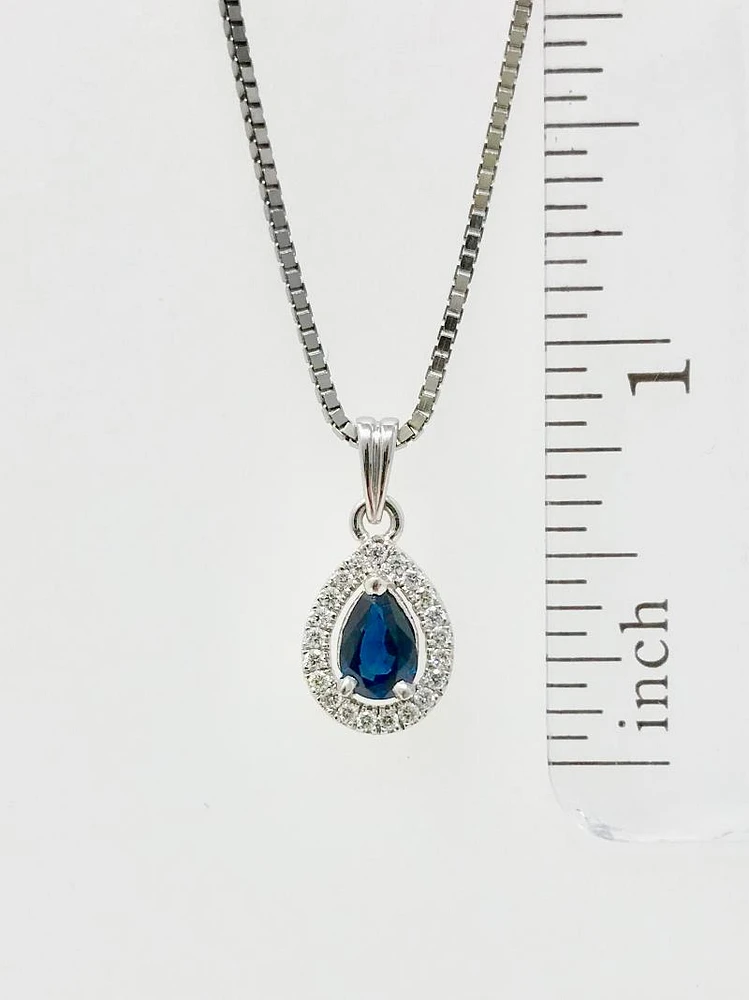 Sapphire and Diamond Pendant