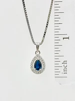 Sapphire and Diamond Pendant