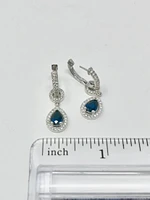 Sapphire and Diamond Earrings