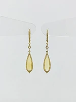 Citrine and Diamond Earrings