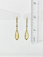 Citrine and Diamond Earrings