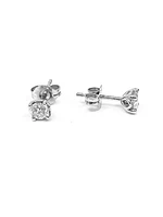 14K White Gold 0.25cttw Canadian Diamond Earrings