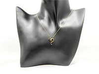 10K Gold 0.015cttw Diamond Heart Pendant