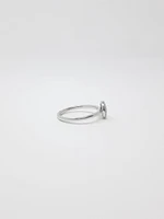 Round Pave Diamond Ring