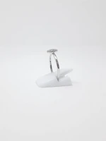 Round Pave Diamond Ring