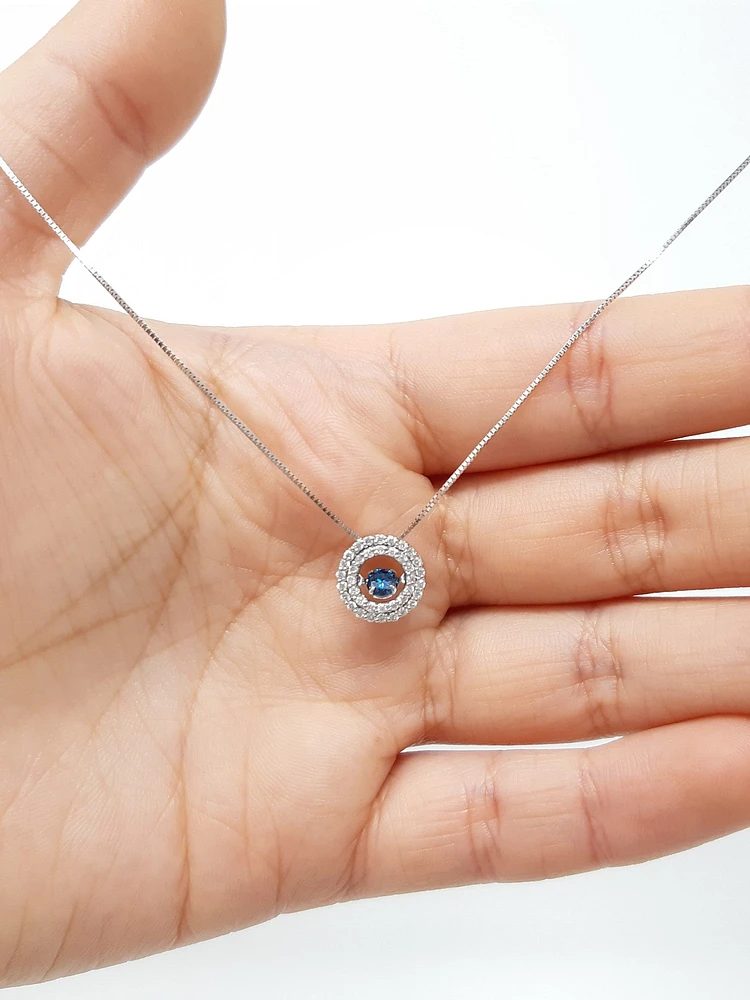 Diamond Pendant (Blue dia)
