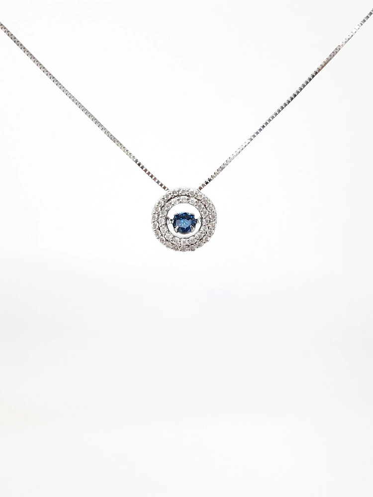 Diamond Pendant (Blue dia)