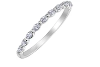 14K White Gold Marquise Cut Diamond Band