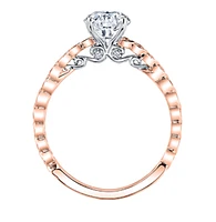 18K White Gold/Palladium Alloy (hypoallergenic) 0.85-1.34cttw Round Brilliant Diamond Ring - Gold / 0.85 Carat Total