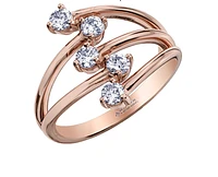 14K Rose Gold 0.50cttw Canadian Diamond Ring, 6.5