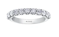 14K Yellow, Rose, or White Gold 1.00cttw Canadian Diamond Band