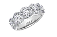 14K White, Yellow, or Rose Gold 1.50cttw Canadian Diamond Band