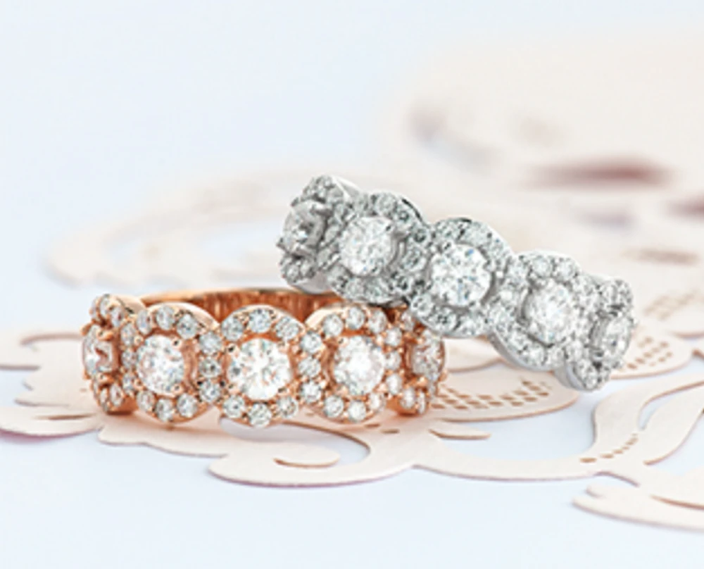 14K White, Yellow, or Rose Gold 1.50cttw Canadian Diamond Band