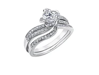 18K White Gold Palladium Alloy (hypoallergenic) 0.50-0.90cttw Round Brilliant Canadian Diamond Engagement Ring - / 0.50 Carat Total