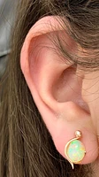 Opal & Diamond Earrings