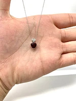 Garnet & Diamond Pendant