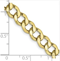 Semi-Solid Curb Link Chain - 2.5mm
