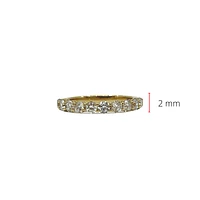 14K Yellow Gold 1.00cttw Lab Grown Diamond Band