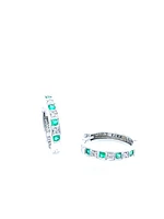 Emerald and Diamond Earrings