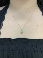 Peridot and Diamond Pendant