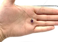 Created Alexandrite & Diamond Pendant