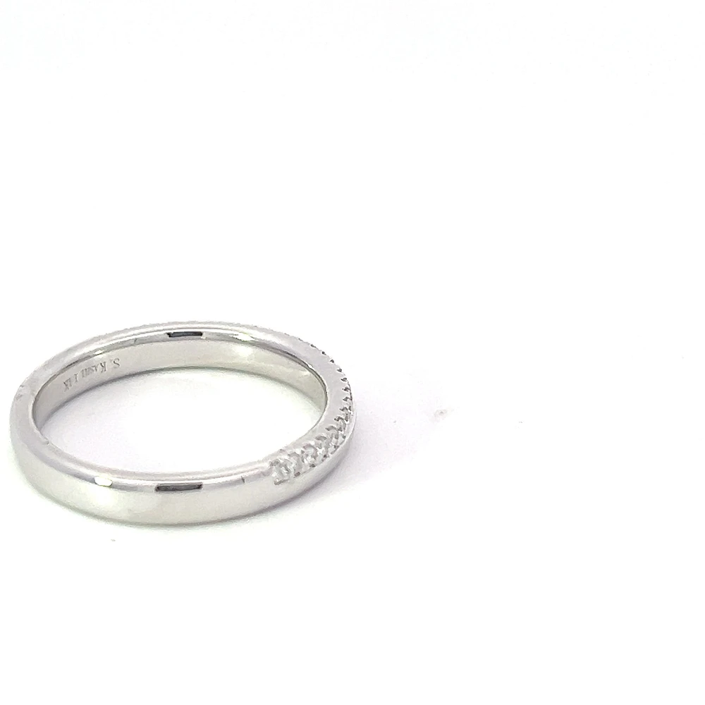 14K White Gold 0.16cttw Diamond Ring - size 6.5