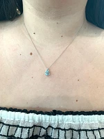 Aquamarine and Diamond Pendant