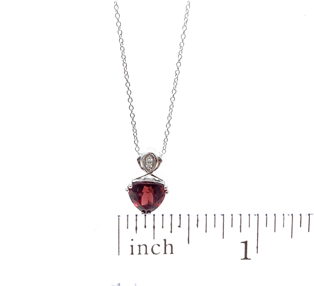Garnet & Diamond Pendant