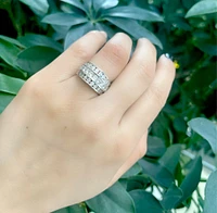 14K White Gold 2.20cttw Diamond Ring - Size 6.5