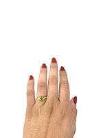 Peridot and Diamond Ring