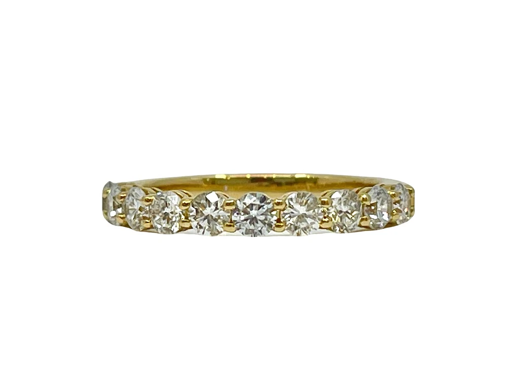 14K Yellow Gold 1.00cttw Lab Grown Diamond Band